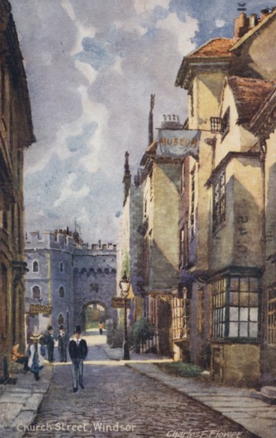 Church Street, Windsor door Charles Edwin Flower